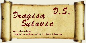 Dragiša Šulović vizit kartica
